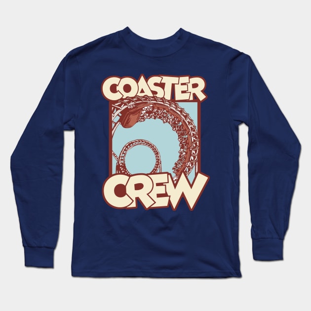 RollerCoaster Crew - Theme Park Fan Long Sleeve T-Shirt by Issho Ni